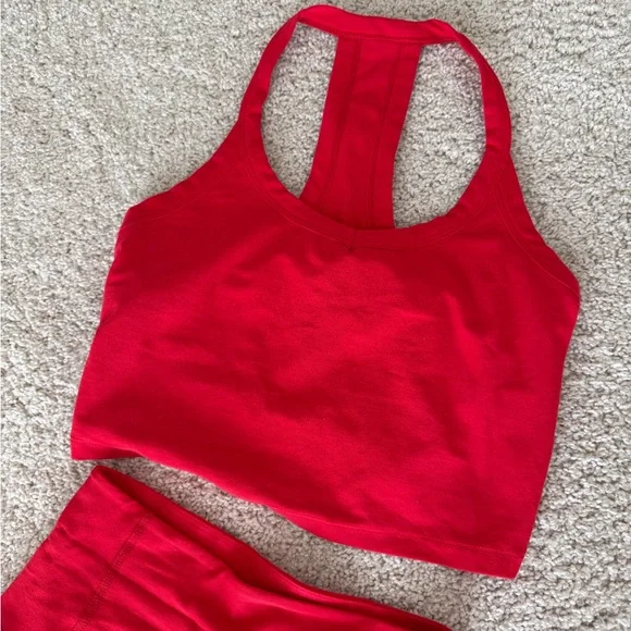 Beyond Yoga Spacedye Tank + Pocket Leggings, Candy Apple Red Matching Set,size S - Picture 6 of 11